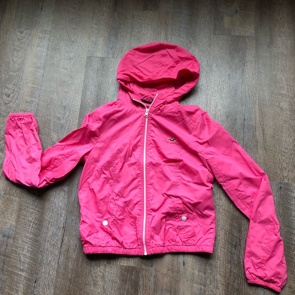 Hollister pink Rain Jacket